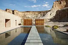 Spa reflection pool