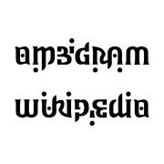 "Ambigram / Wikipedia", hetero- type.