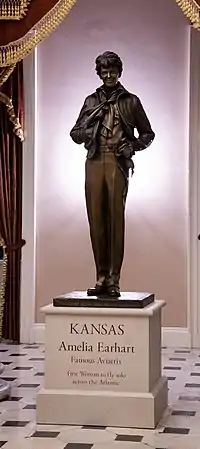 Amelia Earhart Statue in the National Statuary Hall Collection