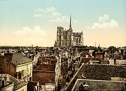 A view of the cathedral from the belfry in 1895.