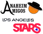 Anaheim AmigosLos Angeles Stars Utah Stars logo