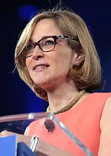Shlaes speaking at the 2017 Conservative Political Action Conference