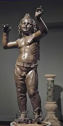 Amore-Attis, by Donatello, 1436-1438, bronze, Bargello, Florence, Italy
