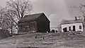 Amos Morse House, west wing and 1848 barn. Original Nat. Reg. photograph.