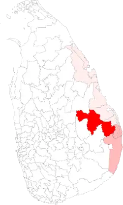 Location of Ampara