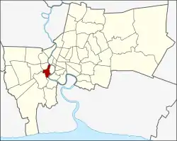 District location in Bangkok