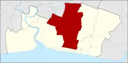 District location in Samut Prakan province