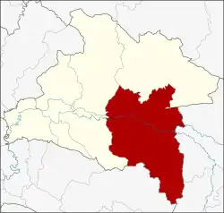 District location in Prachinburi province