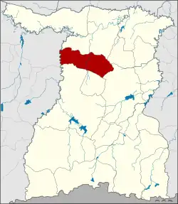 District location in Surin province