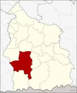 Amphoe location in Sisaket province