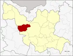 District location in Udon Thani province