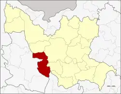 District location in Udon Thani province
