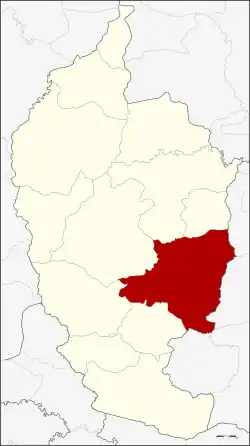 District location in Maha Sarakham province