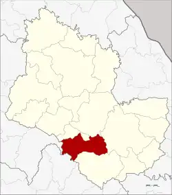 District location in Sakon Nakhon province