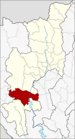 District location in Chiang Mai province