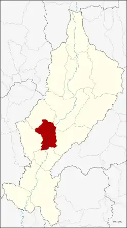 District location in Lampang province