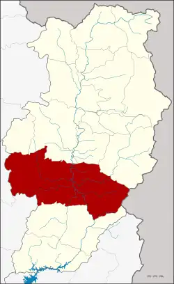District location in Nan province