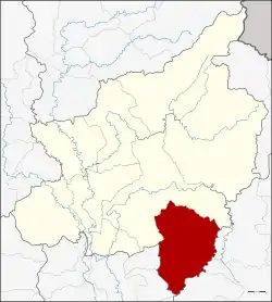 District location in Phitsanulok province