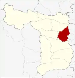 District location in Suphan Buri province