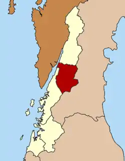 District location in Ranong province