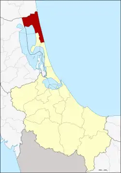 District location in Songkhla province
