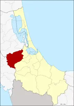 District location in Songkhla province