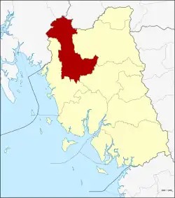 District location in Trang province