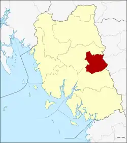 District location in Trang province