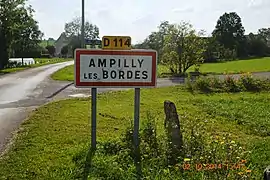 The road into Ampilly-les-Bordes