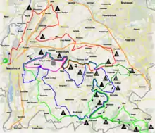 Huls (nr 19) on the route of the 2015 Amstel Gold Race