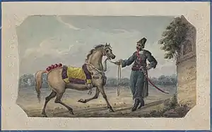 Officer of Col Gardiner’s irregular Cavalry, "drawn mainly from Muslism from Hindoostan"
