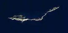 NASA satellite image of Anacapa Island