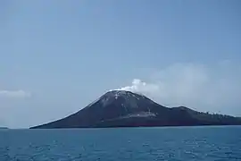 Anak Krakatau in 2013, before the 2018 collapse