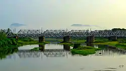 Railway bridge over the Sarada River near Anakapalle