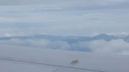 Anamudi, on the right, as seen on the descent towards Cochin International Airport from the Delhi-Kochi flight