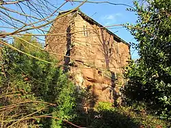 Photograph of a sandstone building