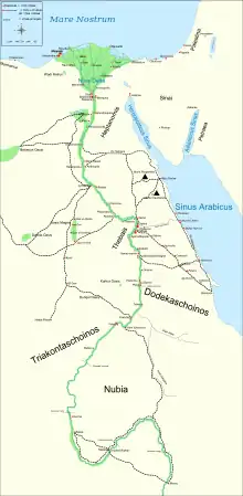 A map with roads