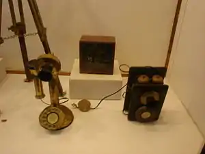 Antique telephones used at Arakkal Palace during the British rule