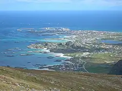 View of the village of Andenes in Andøy