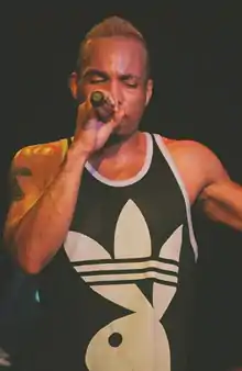 Vocalist Anderson Paak performing in 2015