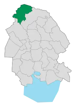 Location of Andimeshk County in Khuzestan province