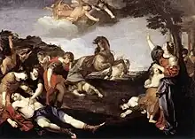 The Massacre of the Niobids by Andrea Camassei, Galleria Nazionale d'Arte Antica