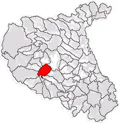Location in Vrancea County