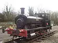 Andrew Barclay 0-4-0 saddle tank Annie at Whitwell station, March 2009.