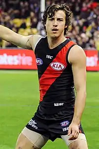 Male athlete in sleeveless guernsey