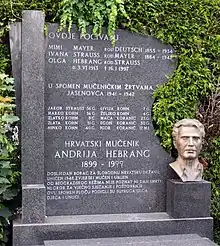 Andrija Hebrang's grave