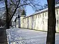 The fortified monastery used to protect approaches to Moscow from the south.