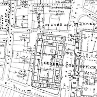 Angel Street on an 1875 Ordnance Survey map