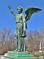 Angel of the Resurrection on James B. Hogg monument, ca. 1850, Allegheny Cemetery, Pittsburgh, Pennsylvania