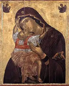 Similar Eleousa Virgin by Angelos Akotantos